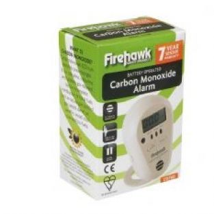 Firehawk koolmonoxide melder + display 3V batterij